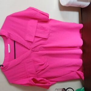 Jolie Fuchsia V-Neck Top